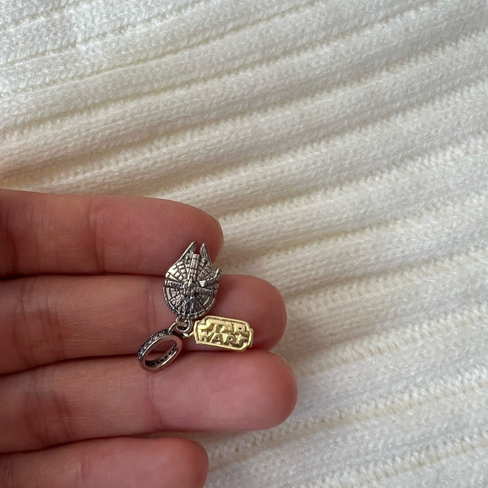 Pandora Silver and Gold Star Wars Bracelet Charm